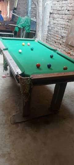 snooker table 3×6 running condition