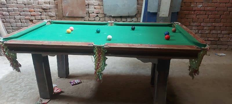 snooker table 3×6 running condition 1