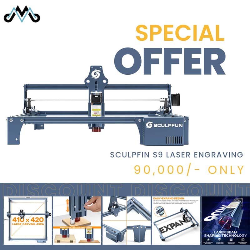 SCULPFUN S9 90W Laser Engraving Machine 1