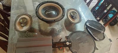 Woofer tape speaker & amplifier