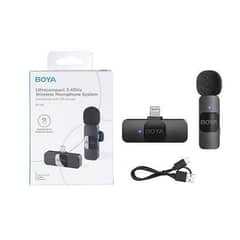Boya Wireless Mic With Noise Cancelling with 3 years Warranty
