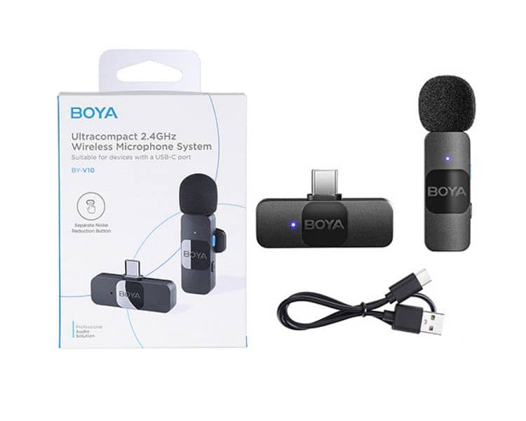 Boya Wireless Mic With Noise Cancelling with 3years Warran 03249107656 1