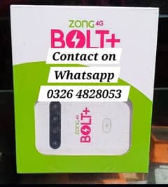"Box Pack"Unlocked Zong 4G Device|mf25|jazz|Contact on 0326 4828053.