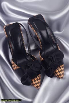 women's rexine formal heels sandals