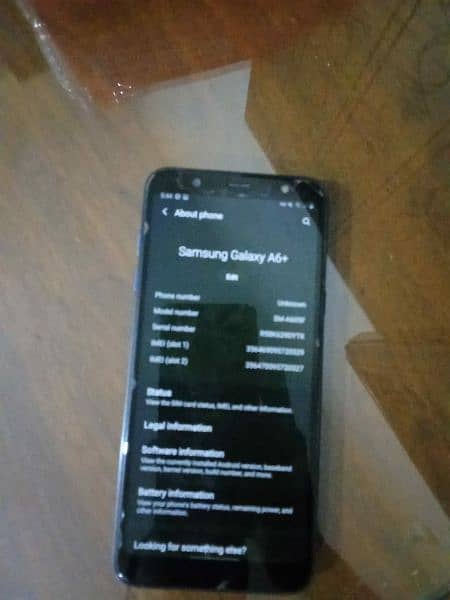 Samsung Galaxy A6 plus 4-64 ram 3500 mah battery 4