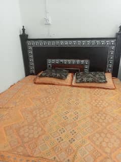 beautiful Designed King size bed with matrics 0
