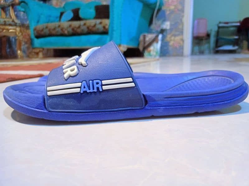 men comfort blue slippers 2