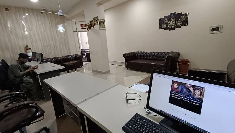 650 Sqft 2nd Floor Fully Furnished Office Available On Rent Located In I-8 Markaz 2