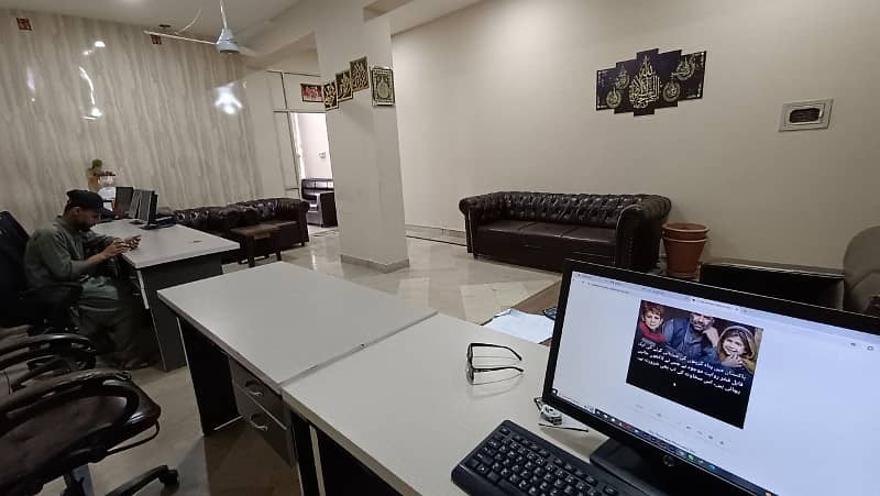 650 Sqft 2nd Floor Fully Furnished Office Available On Rent Located In I-8 Markaz 5