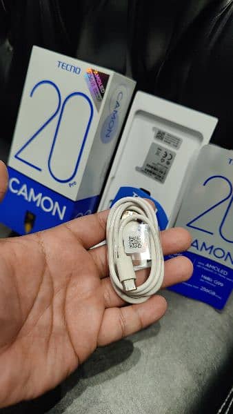 Tecno Camon 20 Pro 5 Months Warranty Box All Accessories 3