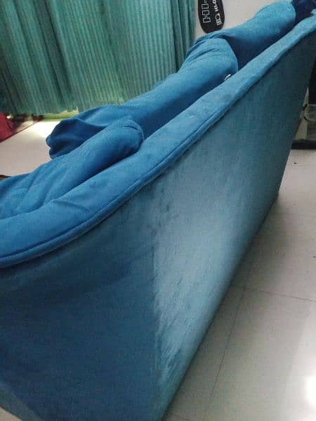 2 seater sofa for sale used condition blue colour 2