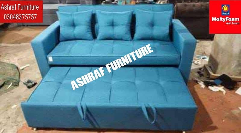 Molty| Sofa Combed|Chair set |Stool| L Shape |Sofa|Double Sofa Cum bed 17