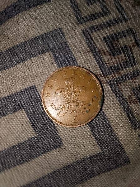 2 pence 1975 coin for sale 1