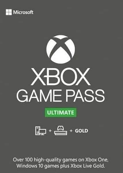 XBOX GAMEPASS ULTIMATE 3 YEARS SUBSCRIPTION FOR PC AND XBOX CONSOLE 1