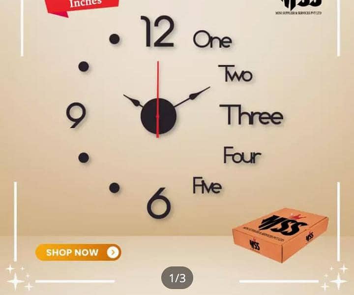 3D Wooden Wall Clocks Available for Home Decoration 3