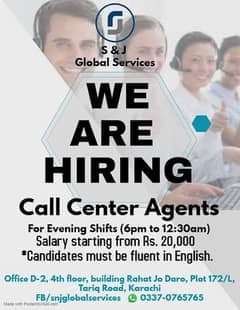 We Are Hiring for Call Center