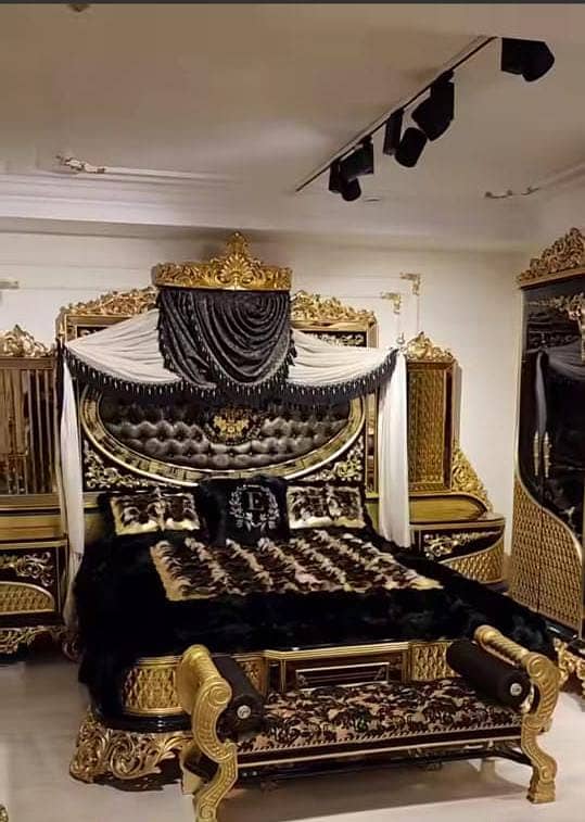 Chinioti bed set/bed dressing/almari/showcase/cupboard/wardrobe 13
