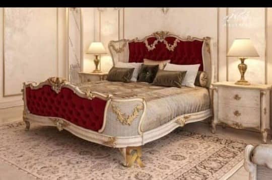 Chinioti bed set/bed dressing/almari/showcase/cupboard/wardrobe 18