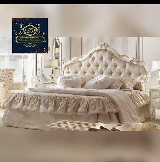 Chinioti bed set/bed dressing/almari/showcase/cupboard/wardrobe 2