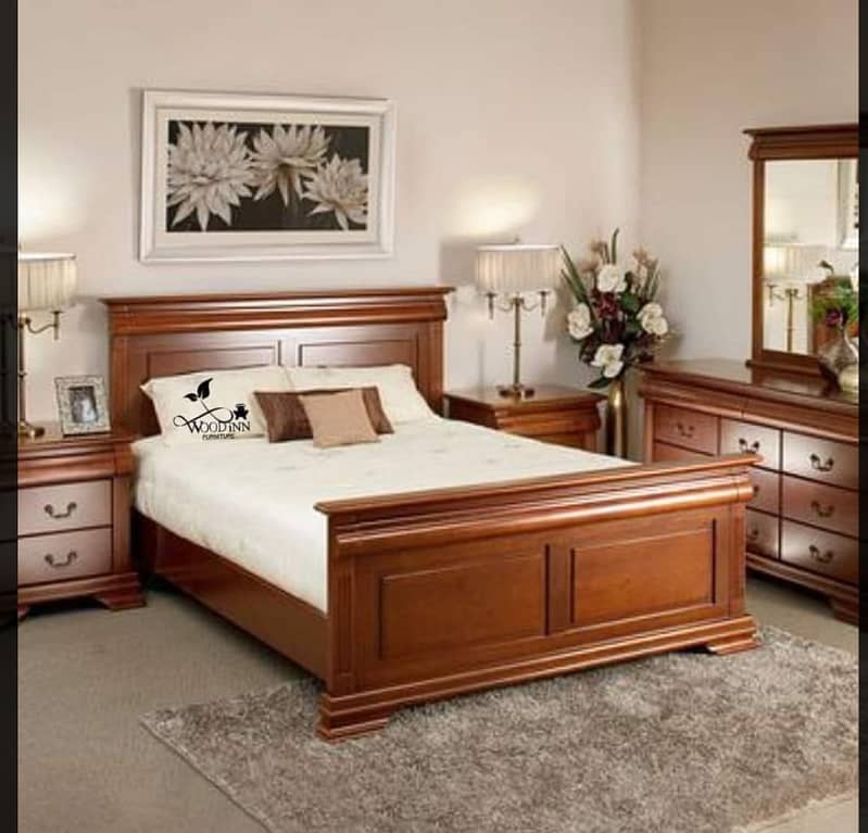 Chinioti bed set/bed dressing/almari/showcase/cupboard/wardrobe 11
