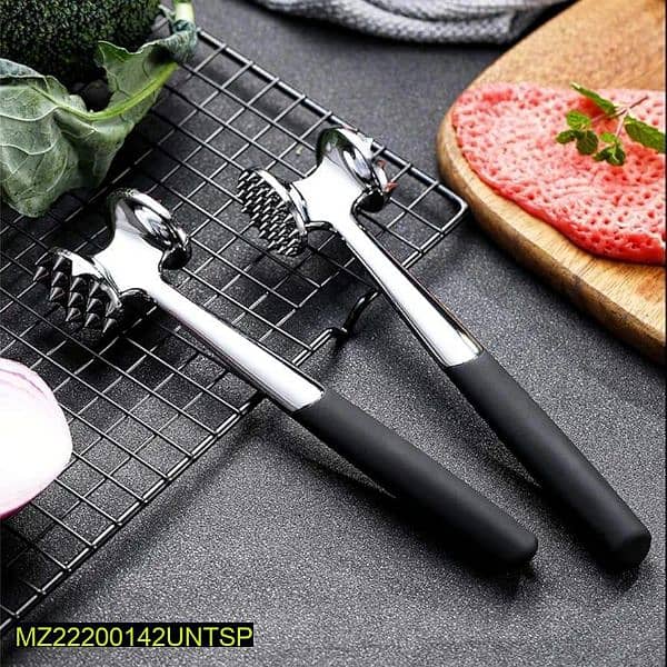 stainless steel meat tenderizer mallet 0