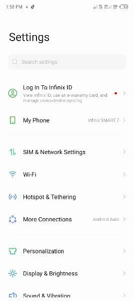 Infinix smart7  4+3/64 10/10 condition ha 3
