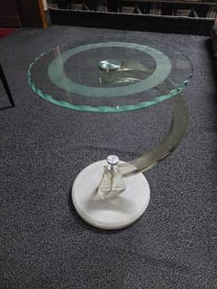 Side Table Glass Round Shape