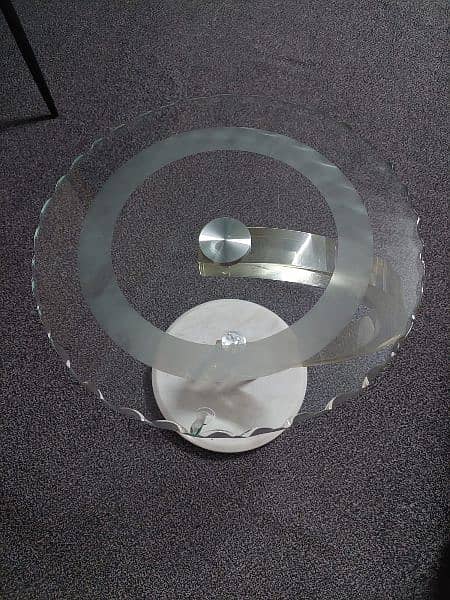Side Table Glass Round Shape 1