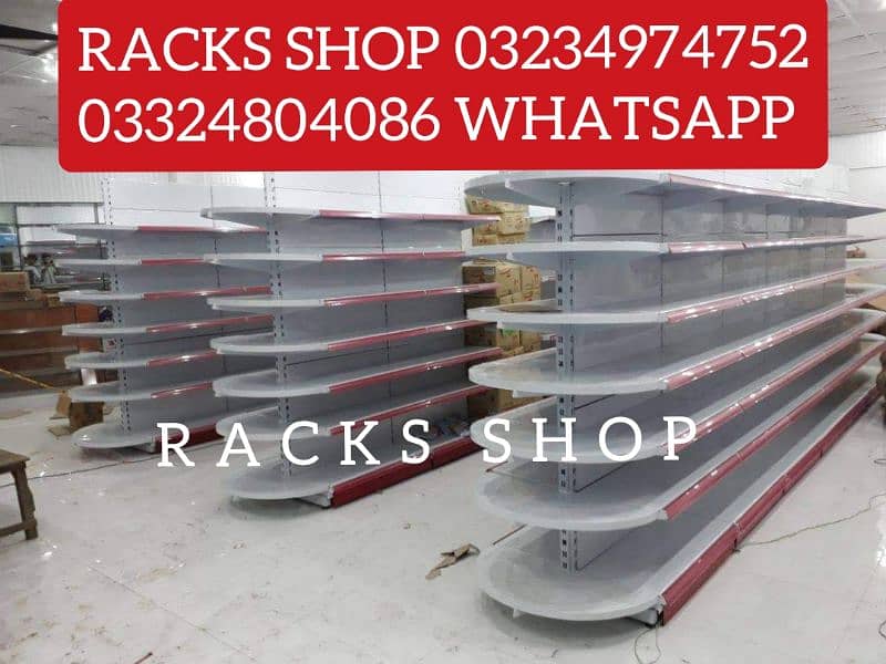 Racks/ wall rack/ Gondola Rack/ Store Rack/ cash counter/ Trolleys/bin 0