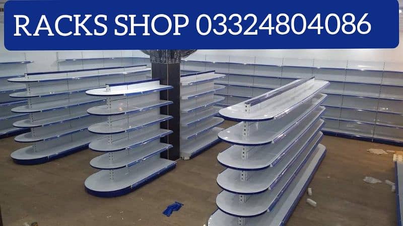 Racks/ wall rack/ Gondola Rack/ Store Rack/ cash counter/ Trolleys/bin 6