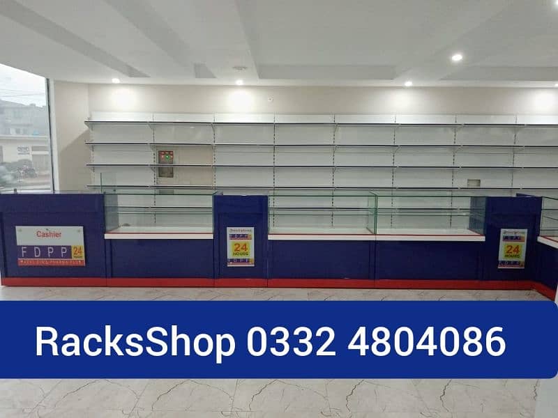 Racks/ wall rack/ Gondola Rack/ Store Rack/ cash counter/ Trolleys/bin 11