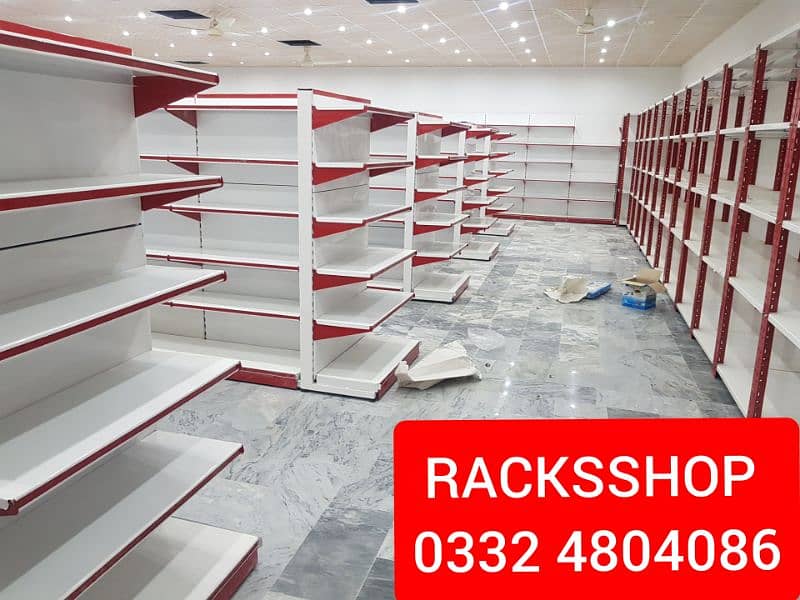 Racks/ wall rack/ Gondola Rack/ Store Rack/ cash counter/ Trolleys/bin 13