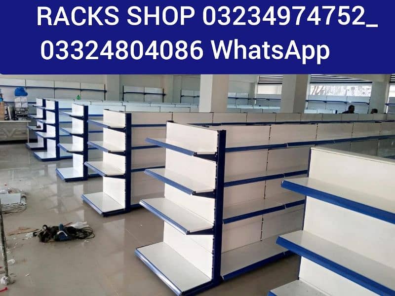 Racks/ wall rack/ Gondola Rack/ Store Rack/ cash counter/ Trolleys/bin 14