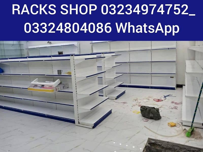 Racks/ wall rack/ Gondola Rack/ Store Rack/ cash counter/ Trolleys/bin 19