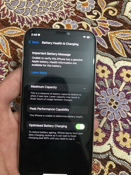 iPhone xs nonpta 64 gb  battery  officially  changed 6