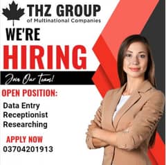 Data Entry| Receptionist|Researching Only for female