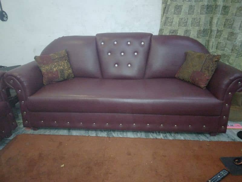 6 seater Sofa with Leather Poshish 2