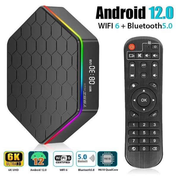 T95Z PLUS 6K HDR ANDROID 12.0 TV BOX - 4GB/64GB 6