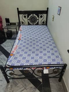 Single Iron Bed with Side table