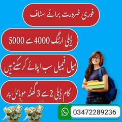 Need some workers for online work daily income 0