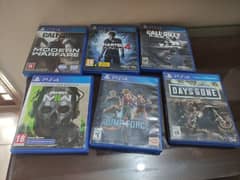 PS4 games( mw , vanguard , days gone ,uncharted 4 , jump force MW2 jf