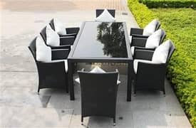 Restaurant Dining/Outdoor Furniture/ Rooftop Chairs/8 seater dining 0