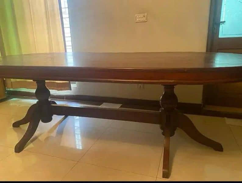 8 seater wooden dinning table 1