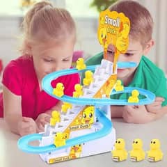 Little Ducks Climb Stairs Toys Electric Race Track Game 0