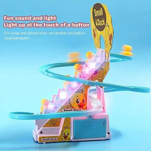Little Ducks Climb Stairs Toys Electric Race Track Game 1