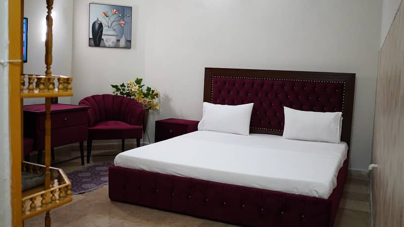 G15/ Main Dubble Rod Near Main Gate Vip Furnished Gest House room available per day per night only toverist All Service available A C. Sacur safe Guest House 1