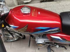 Honda 125 Red colour Rawalpindi Number 0