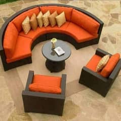 Outdoor Patio Lawn Garden sofa set/ rattan sofa /3+1+1 seater