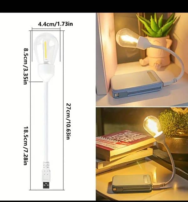 Usb Plug Lamp Led Bulb Book Light 2