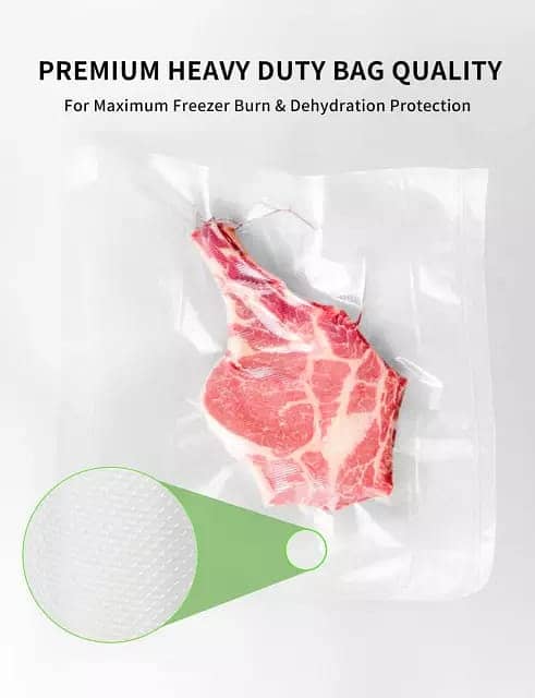 Premium Food-Grade Imported Vacuum Sealer Rolls Bags by Kitchen World 15